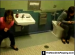 Jade & Tasha use the bathroom together in an unusual arrangement of two toilets side by side with no privacy walls.